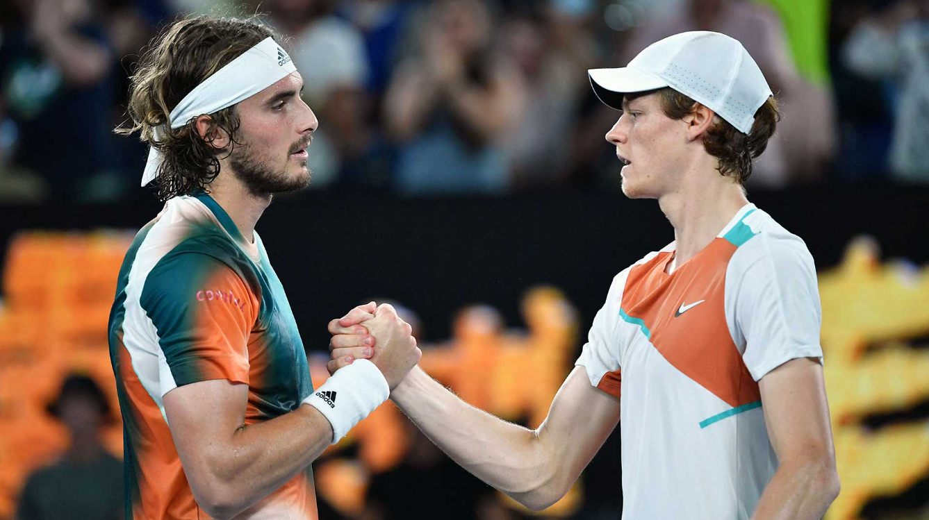 Jannik Sinner e Stefanos Tsitsipas